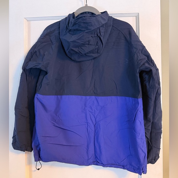 L.L. Bean Navy and Purple Colorblock Mountain Classic Anorak - Picture 2 of 4